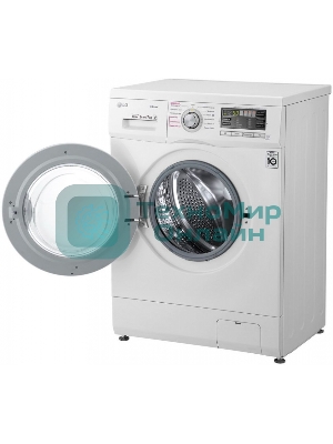 Стиральная машина LG F1296HDS1 белый, загрузка фронтальная 7 кг, 1200 об/мин., класс: А