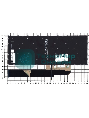 Клавиатура для ноутбука Lenovo S540-14API черная с подсветкой