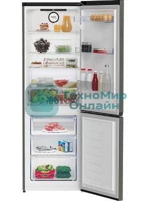 Холодильник Beko B3RCNK362HG серый двухкамерный 220/100л морозилка снизу, No Frost