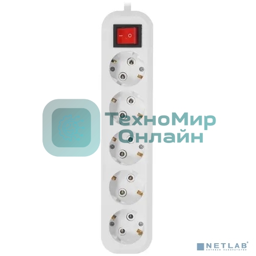 Сетевой фильтр 5bites SP5W-350 5S/3x1.5MM2/16A/ABS/5M/белый