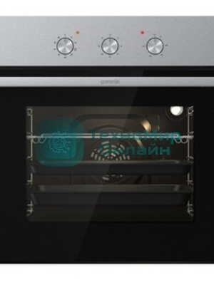 Встраиваемый духовой шкаф электрический Gorenje BO6727E03NX, черный/серебристый