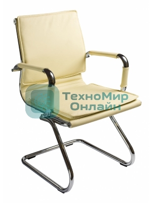 Кресло Бюрократ CH-993-Low-V/Ivory слоновая кость, экокожа, 120 кг, механизм качания, низкая спинка