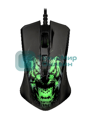 Мышь проводная Qumo Rampage M49 черный, 3200 dpi, USB, кнопки - 6