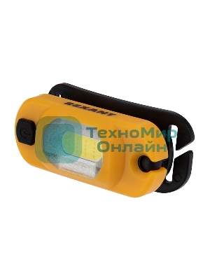 Налобный фонарь Rexant поворотный на шарнире 100%, 50%, красный свет, пульсирующий красный; встроенный аккумулятор, (USB кабель в комплекте)