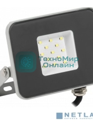 Прожектор IEK LPDO701-10-K03 СДО 07-10 светодиодный серый IP65 6500 K IEK