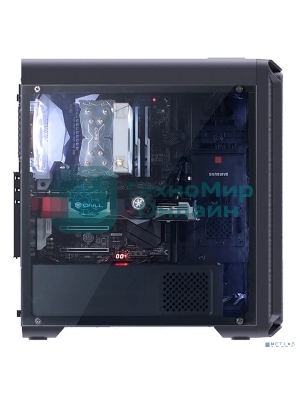 Компьютерный корпус Zalman i3 edge черный без БП ATX 3x120мм 2xUSB 2.0 1xUSB 3.0 audio bott PSU