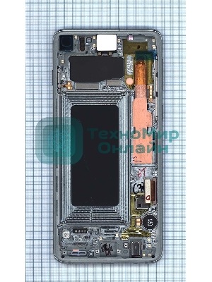 Дисплей для Samsung Galaxy S10 SM-G973F/DS зеленый