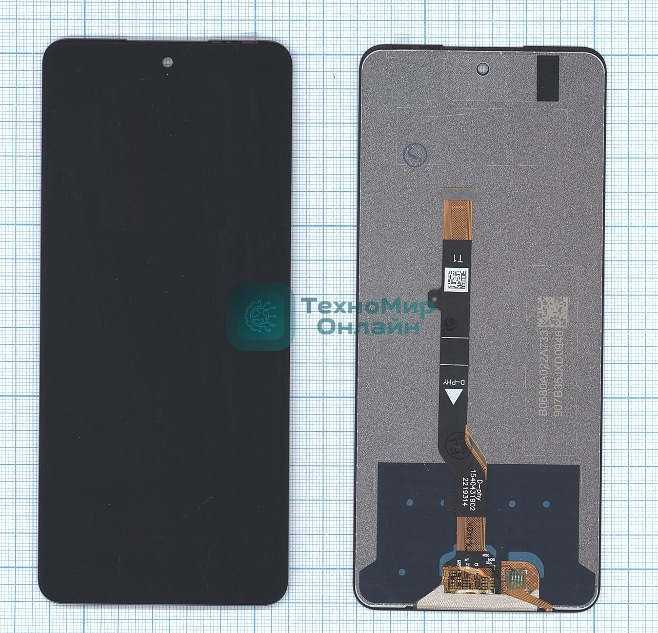 Дисплей для Tecno Camon 19 Neo (CH6i) черныв сборе с тачскрином черный
