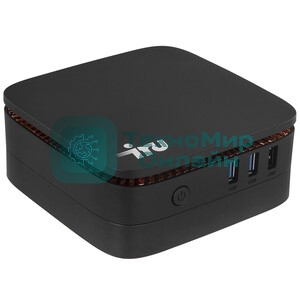 Неттоп IRU 110JLCN Cel N4500 (1.1) 8Gb SSD256Gb UHDG без ОС GbitEth WiFi BT 30W черный (2152166)