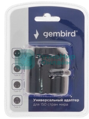 Переходник Gembird Переходник, с вилки EU,US в RU