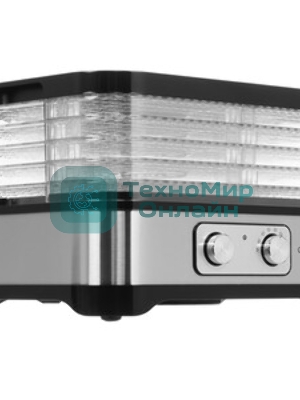 Сушилка для овощей и фруктов Galaxy Line GL 2639, черный с серебристым, с механическим управлением, 500 вт