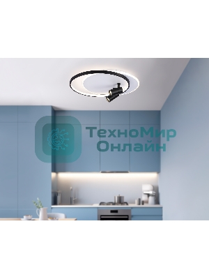 Светильник Ambrella light FL51392/1+2 WH/BK белый/черный 3000K-6400K 65W 560*480*120 (ПДУ РАДИО 2.4G)