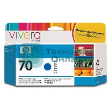 Картридж струйный HP №70 C9458A голубой для HP DJ Z2100/Z3100 (130мл)