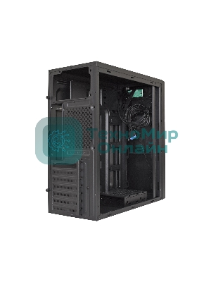 Компьютерный корпус Miditower ExeGate XP-333U Black, ATX, (без БП), 1*USB/2*USB 3.0, Audio