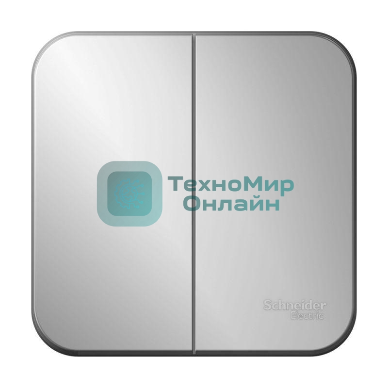 Выключатель 2-кл. ОП Blanca (сх.5) 10А 250 В изол. пласт. алюм. SchE BLNVA105013