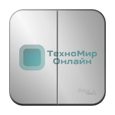 Выключатель 2-кл. ОП Blanca (сх.5) 10А 250 В изол. пласт. алюм. SchE BLNVA105013