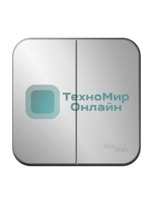 Выключатель 2-кл. ОП Blanca (сх.5) 10А 250 В изол. пласт. алюм. SchE BLNVA105013