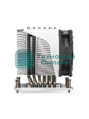 Кулер для процессора ExeGate ESNK-P0064AP4.PWM.4U.SP3.Cu серебристый, 92 мм, алюминий/медь, 3800 об/мин, 44 дБ, 4 pin, 280 Вт, 125.4 мм