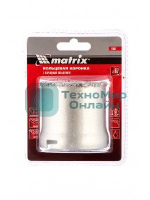 Кольцевая коронка Matrix с карбидным напылением, 67 мм