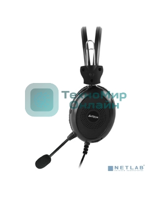 Гарнитура A4Tech HU-30 чёрный, проводная