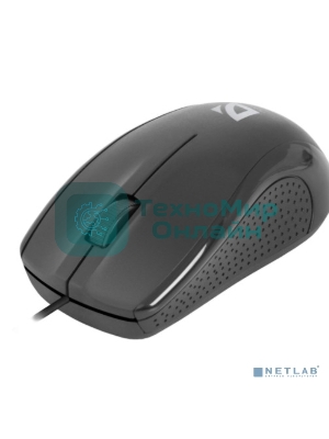 Мышь проводная Defender Optimum MB-160 черный, 1000 dpi, USB, кнопки - 3