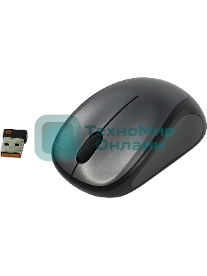 Мышь беспроводная Logitech M235 серый/черный, 1000 dpi, радиоканал, USB, кнопки - 3