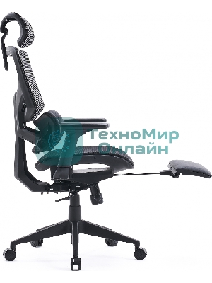 Кресло Cactus CS-CHR-MC01-GYBK серый, сетка, подголовник