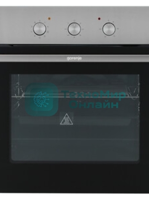 Встраиваемый духовой шкаф электрический Gorenje BO6727E03NX, черный/серебристый