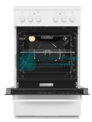 Плита электрическая Maunfeld MEC55CW07 белый, конфорок 4 шт, духовка 60 л, 50 см x 85 см x 60 см