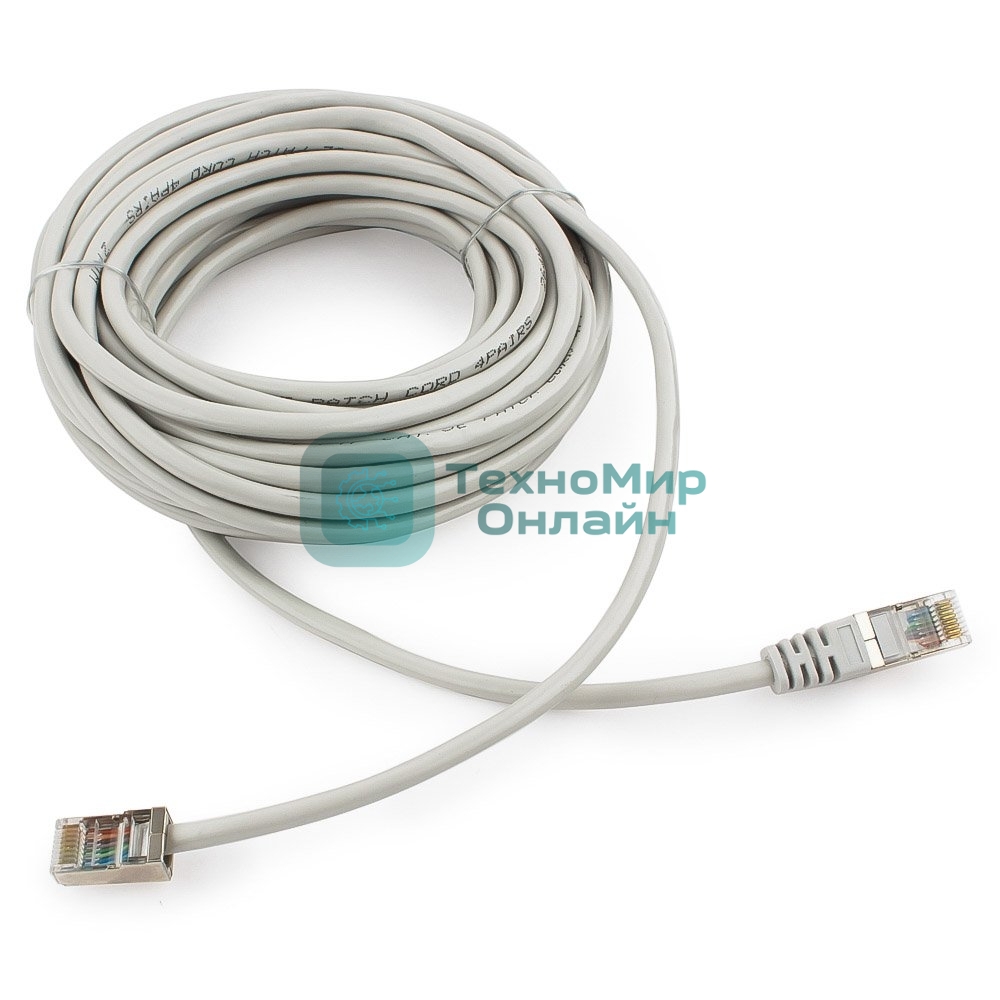 Патч-корд FTP Cablexpert cat.5e, 7.5м, литой, многожильный серый