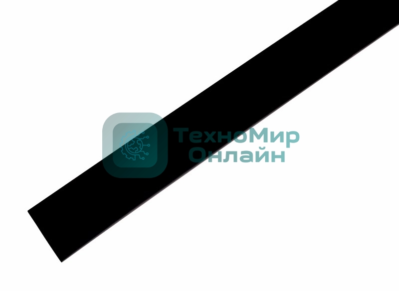 Термоусаживаемая трубка Rexant 19,0/9,5 мм, черная, упаковка 10 шт. по 1 м