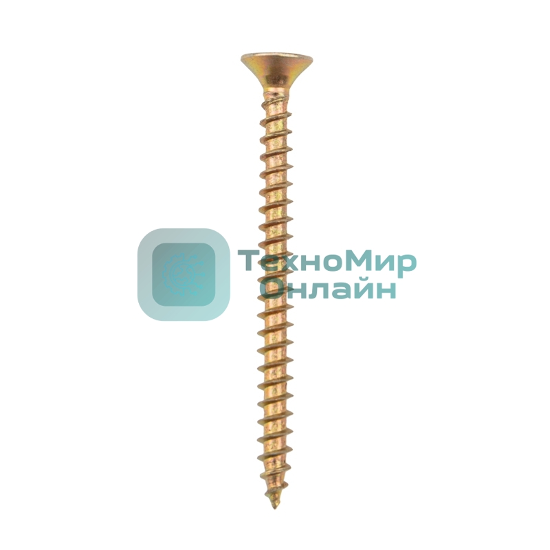 Саморез универсальный Kranz 5х60, желтый цинк, пакет (10 шт.)