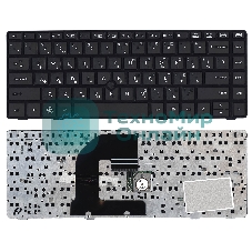 Клавиатура для ноутбука HP EliteBook 8460P ProBook 6460B 6465B черная с черной рамкой с указателем