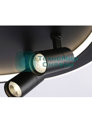 Светильник Ambrella light FL51393/1+2 BK черный 3000K-6400K 65W 560*480*120 (ПДУ РАДИО 2.4G)