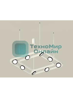 Светильник Ambrella light XB9177101/8 SWH/PBK белый песок/черный полированный GX53 (C9177, N8113)