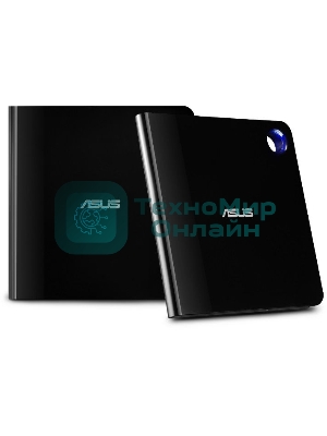 Оптический привод Blu-Ray Asus SBW-06D5H-U/BLK/G/AS черный USB slim внешний RTL