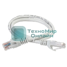 Коммутационный шнур ITK PC01-C5EU-02M (патч-корд), кат.5Е UTP, 0,2м, серый