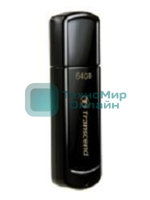 Флешка USB Transcend JetFlash 350 (TS64GJF350), 64Gb, USB 2.0, R/W 15/7, черный
