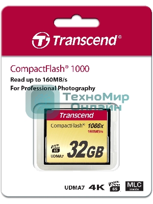 Флеш карта CF 32Gb Transcend TS32GCF1000