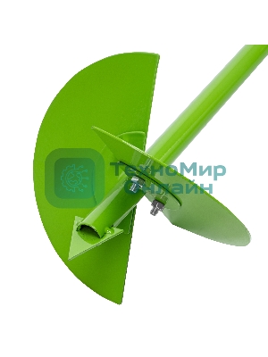 Бур лопастной со сменными ножами Сибртех, 2110 мм, удлинитель, диаметр 150 мм, 200 мм