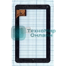 Сенсорное стекло (тачскрин) для Irbis TS90. черное с рамкой