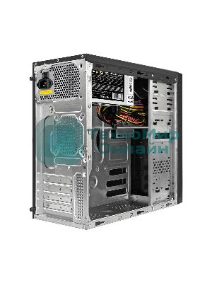 Компьютерный корпус Minitower ExeGate EX283242RUS MA-373X-UN400 Black, mATX (UN400, 120мм) 2*USB, Audio