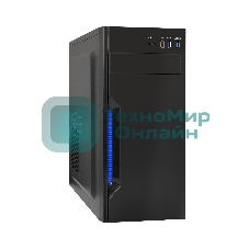 Компьютерный корпус Miditower ExeGate XP-333U Black, ATX, (XP350, Black,120мм), 1*USB/2*USB 3.0, Audio