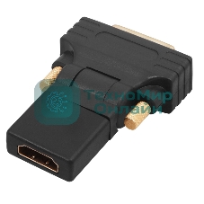 Переходник штекер Rexant DVI-D - гнездо HDMI, поворотный