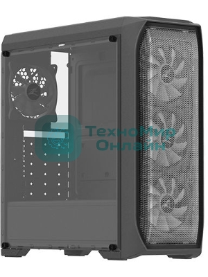 Компьютерный корпус ZALMAN N5 MF, ATX, черный, WINDOW, 1x5.25