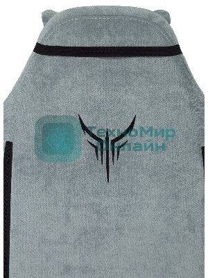 Кресло игровое Бюрократ Knight N1 Fabric серо-голубой Light-28 с подголов. крестовина металл