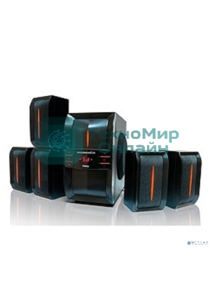 Акустическая система Dialog Progressive AP-540 черный акустические колонки 5.1, 40W+5*12W RMS, USB+SD reader