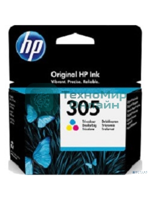 Картридж струйный HP 305 3YM60AE многоцветный (100 стр.) (2мл) для HP DJ 2320/2710/2720
