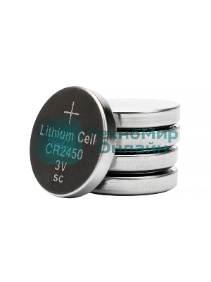Батарейки литиевые Gembird Gb-CR2450-5B, тип CR2450, 5шт, блистер