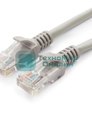 Патч-корд UTP Cablexpert PP6U-2M cat.6, 2м, литой, многожильный, серый